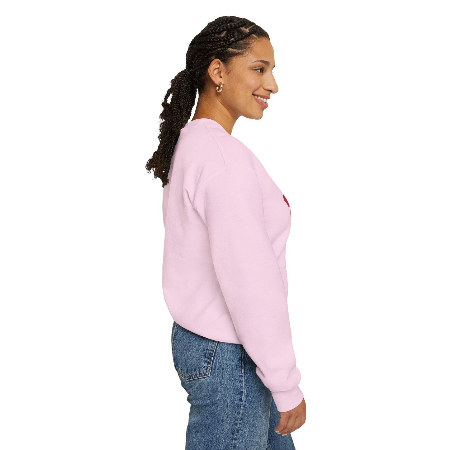 Heart Beat Crewneck Sweatshirt — Love Heart ECG Graphic Valentine Pullover