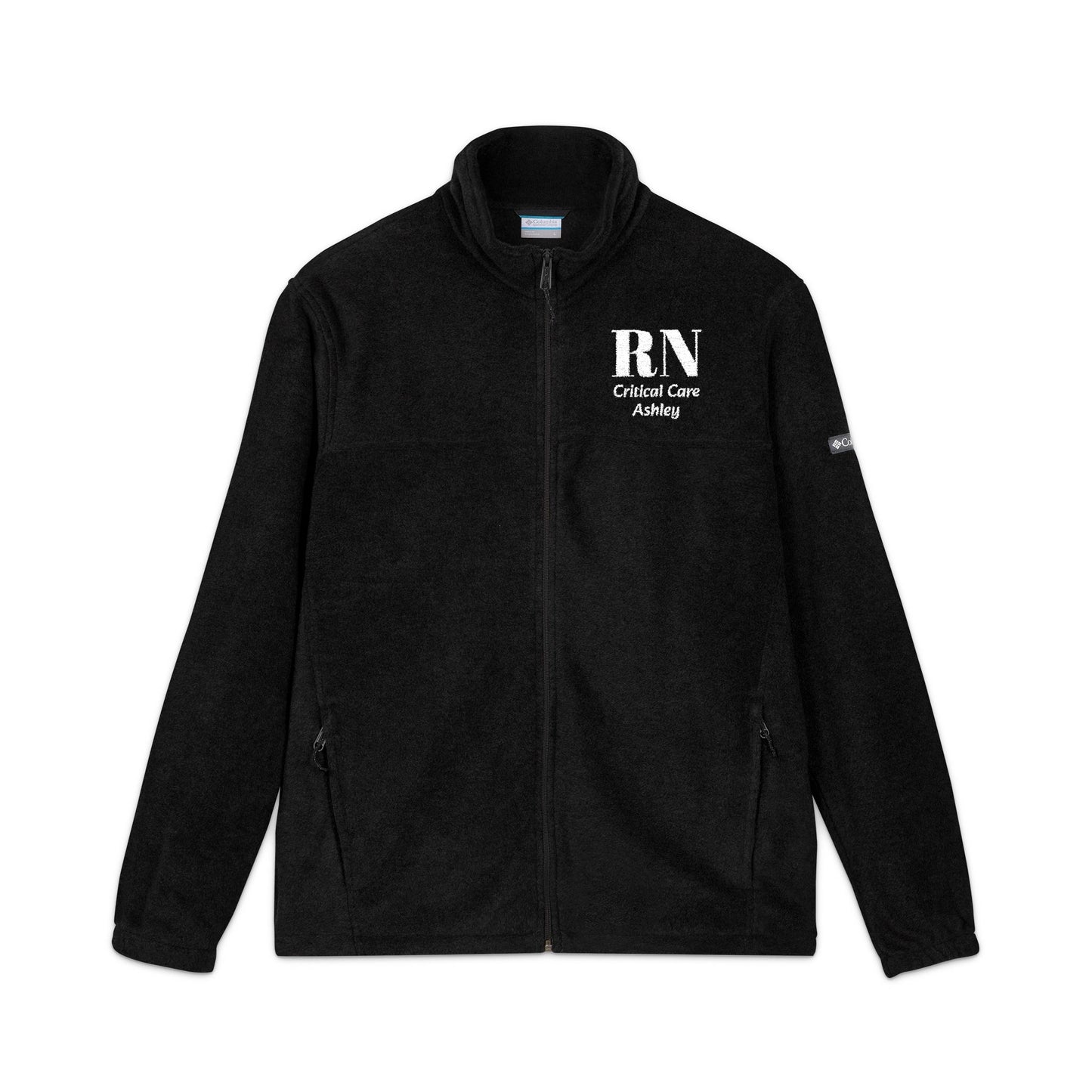 Embroidered RN Fleece Jacket – Professional Nurse Medical Jacket