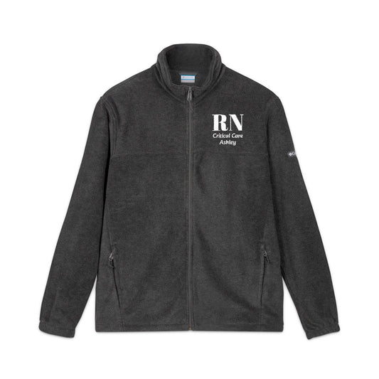 Embroidered RN Fleece Jacket – Professional Nurse Medical Jacket
